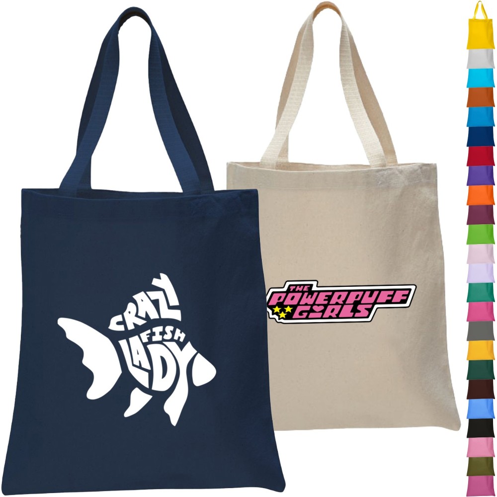 12 Oz. Heavyweight Cotton Canvas Tote Bag w/Web Handles (15" X 16")