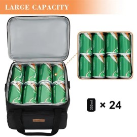 15L 24Can Soft Leakproof Insulated Cooler Lunch Bag