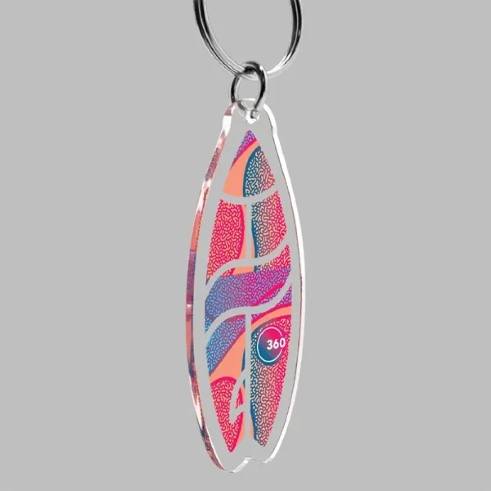 1/8" Custom Ultra Vivid Color Keychain