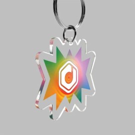 1/8" Custom Ultra Vivid Color Keychain