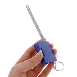 1meter Measuring Steel Tape With Bubble Level Keychain