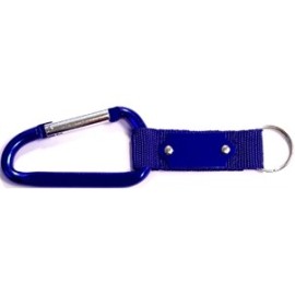 8 Cm Carabiner with Strap and Metal Plate