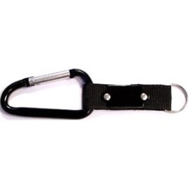 8 Cm Carabiner with Strap and Metal Plate