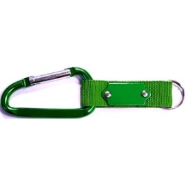 8 Cm Carabiner with Strap and Metal Plate