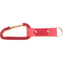 8 Cm Carabiner with Strap and Metal Plate