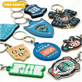 1.5" Custom 2D PVC Keychain(Decorated)