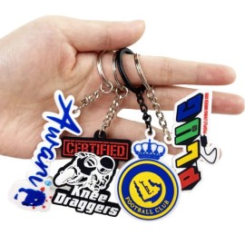1.5" Custom 2D PVC Keychain(Decorated)