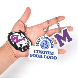 1.5" Custom 2D PVC Keychain(Decorated)