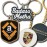 1 1/2" (1.5") Single Sided Metal Keychain