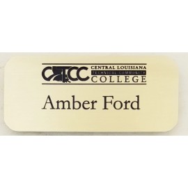 1.25" x 3" Aluminum Name Badge
