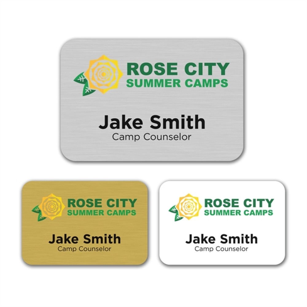 2" x 3" Aluminum Name Badge