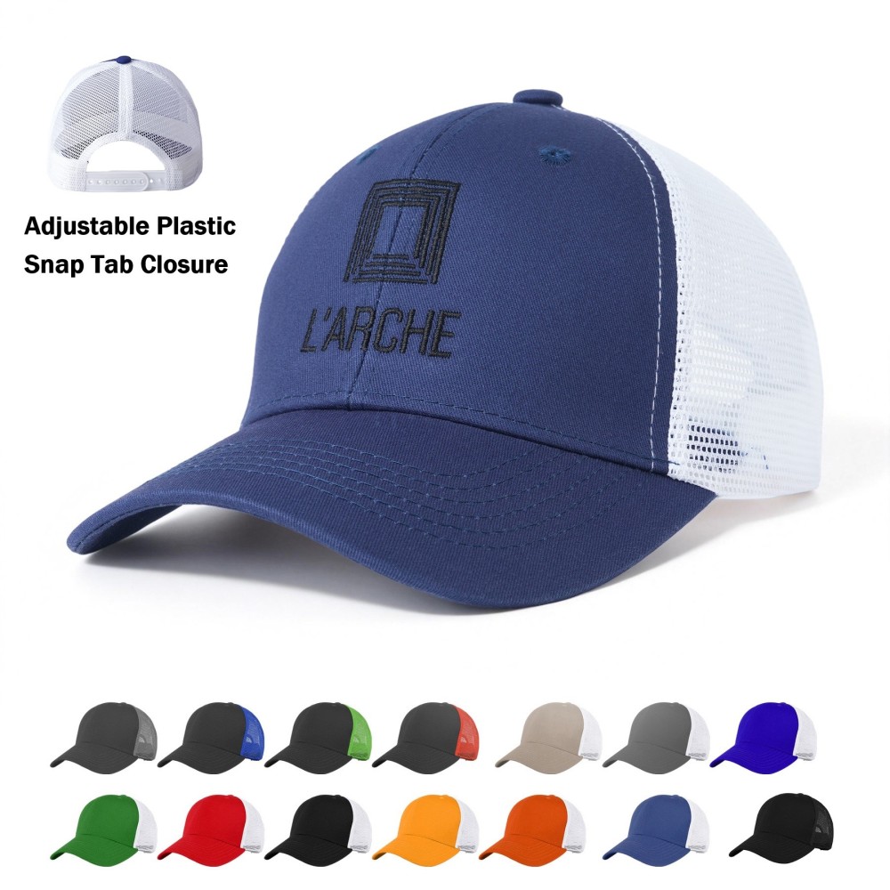 6 Panel Low Profile Trucker Cap
