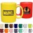 11 oz Color-Interior C-Handle Mug