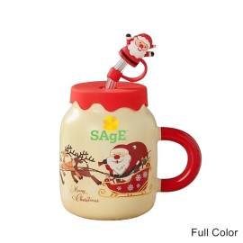 14.5 oz Santa Ceramic Mug Set