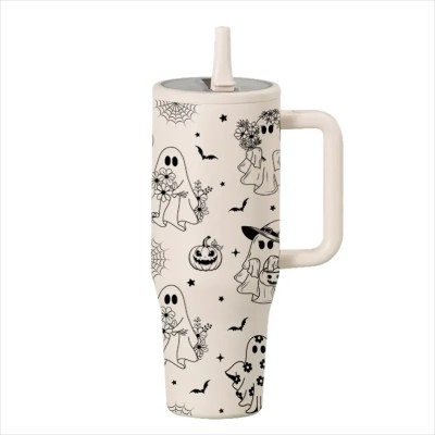 40 oz Halloween Straw Bottle