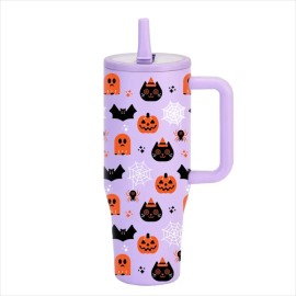40 oz Halloween Straw Bottle