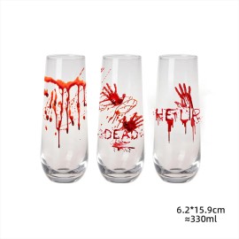 13.5 oz Halloween Glass Can Cup