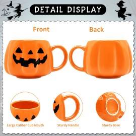 13.5 oz Pumpkin Ceramic Mug