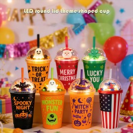 3D Halloween Glow Cup