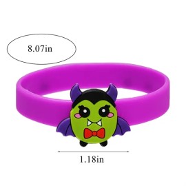 Halloween Silicone Bracelet Funny Cartoon Ghost Children