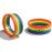 Rainbow Silicone Pride Wristbands Sports Rubber Bracelets