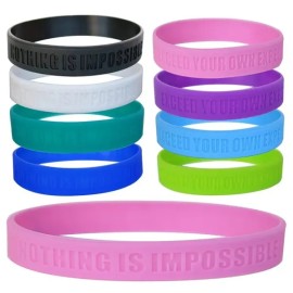 Silicon Bracelet Sport Rubber Wristband Customizable