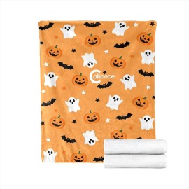 Festive Halloween Throw Blanket