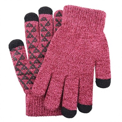 Deluxe Knit Touchscreen Gloves with Grip Palm