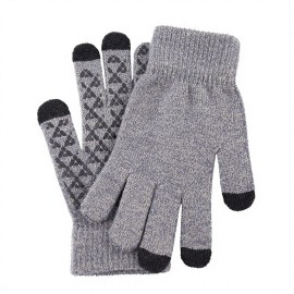 Deluxe Knit Touchscreen Gloves with Grip Palm