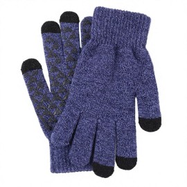 Deluxe Knit Touchscreen Gloves with Grip Palm
