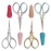 Makeup Scissors with Glitter Protective Cover