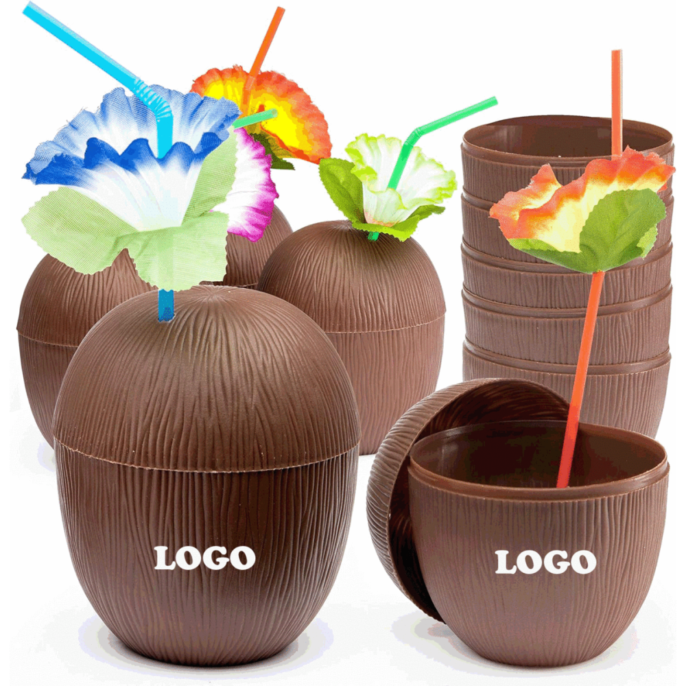 Coconut Cup With Straw