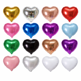 Heart Shaped Mylar Foil Balloons