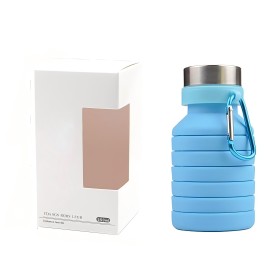 Outdoor silicone folding water cup