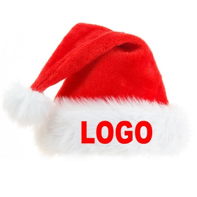 Embroidered LOGO adult Christmas hat
