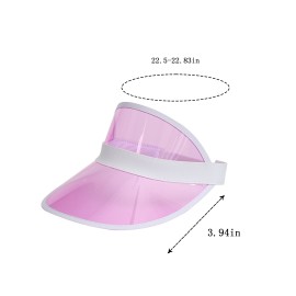 PVC One-Size Tinted Sun Visor