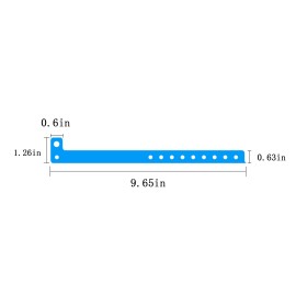 Adjustable PVC L-Shaped Wristband