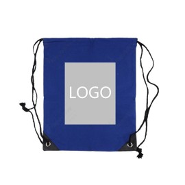 Cotton-Blend Drawstring Backpack