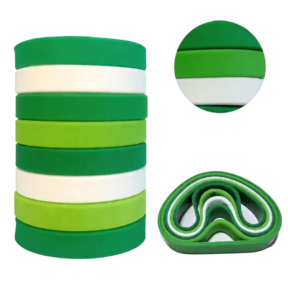 St. Patrick's Day Silicone Wristband Set(6 Wristbands)