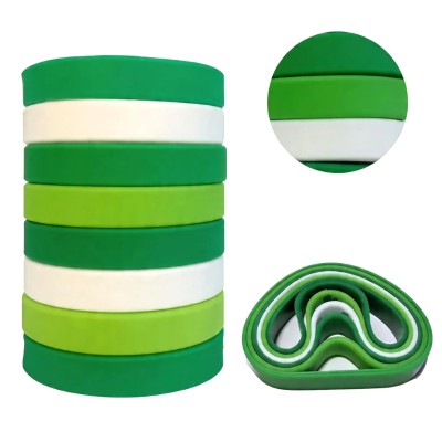 St. Patrick's Day Silicone Wristband Set(6 Wristbands)